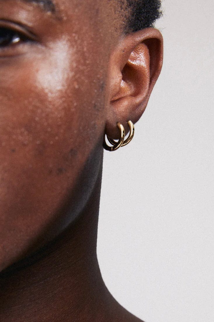 Charm Small Hoop Oorbellen - Goud