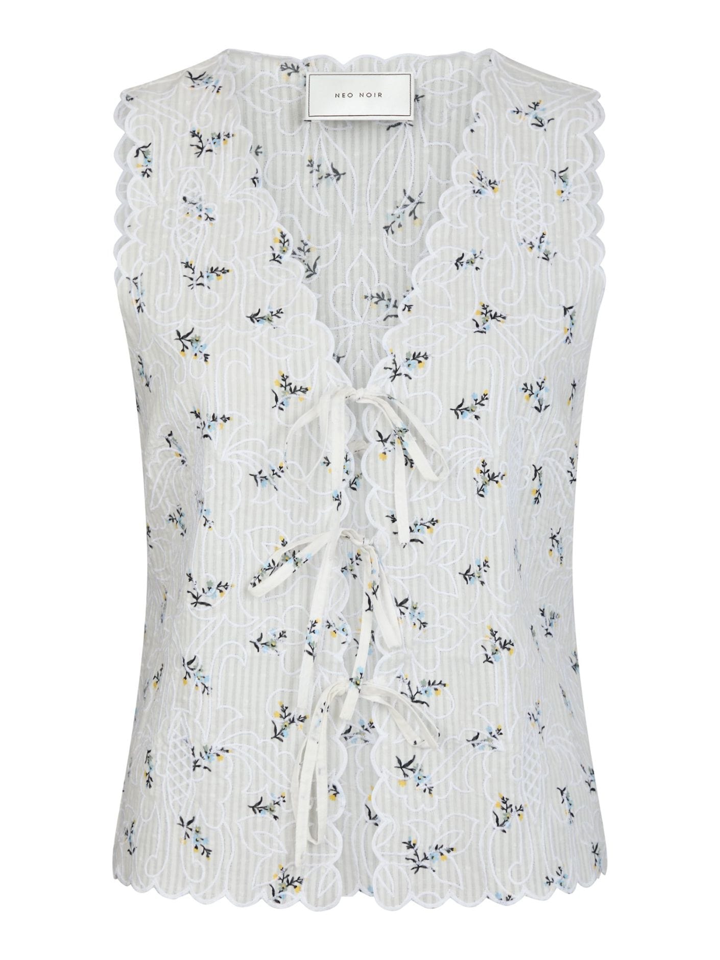 Bibi Embroidery Blouse - Wit