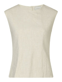 Rafli Ramie Top - Beige