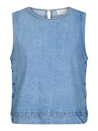 Svetlana Gevlochten Top - Blauw