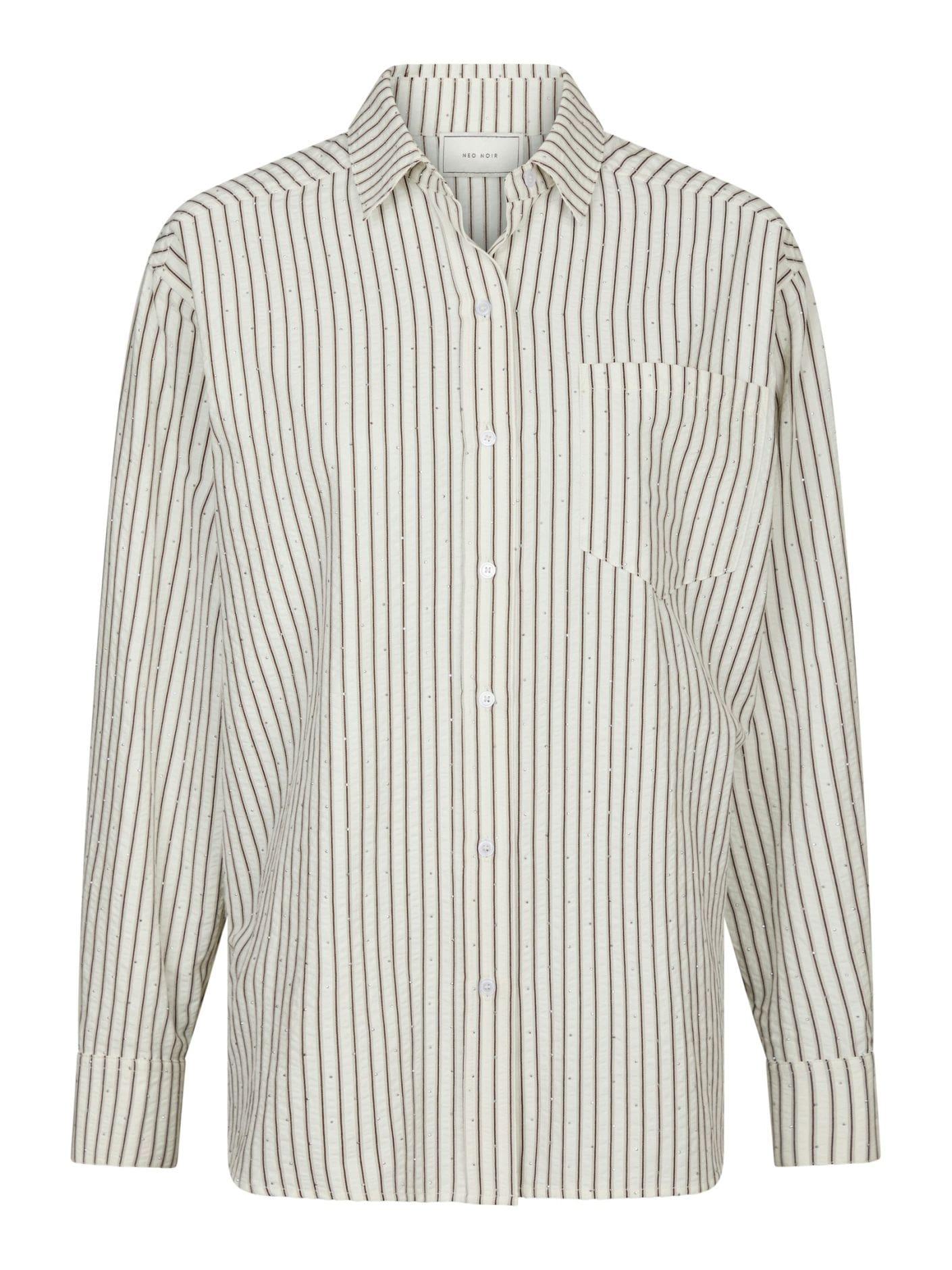 Dalma Gestreepte Blouse - Bruin