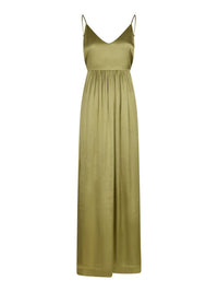 Savani Long Soft Dress - Groen
