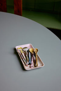 HKliving 70'S keramiek Grote Lepels - Breeze (set van 4)