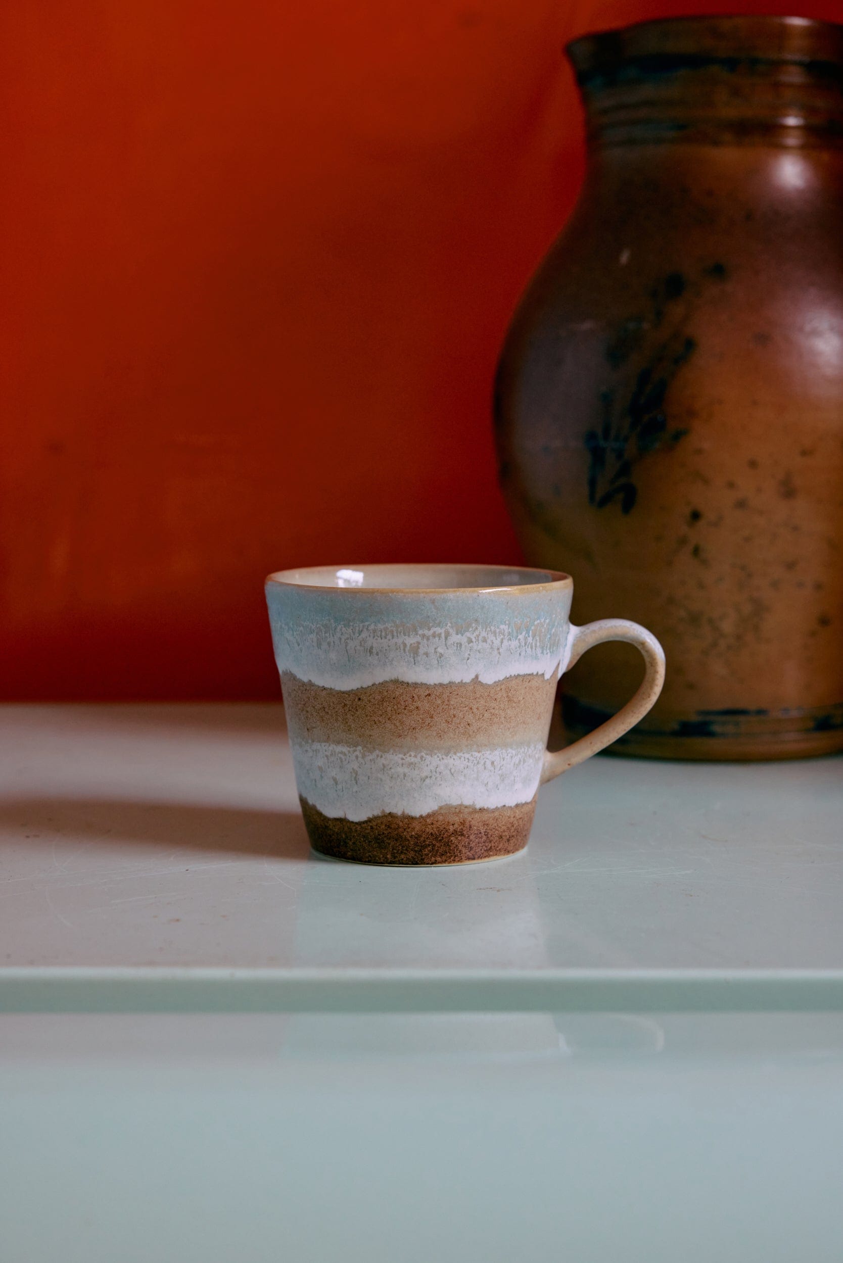 HKliving 70'S keramiek Cappucino Mok - Zonsondergang