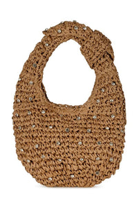Casual Crystal Tas - Lichtbruin