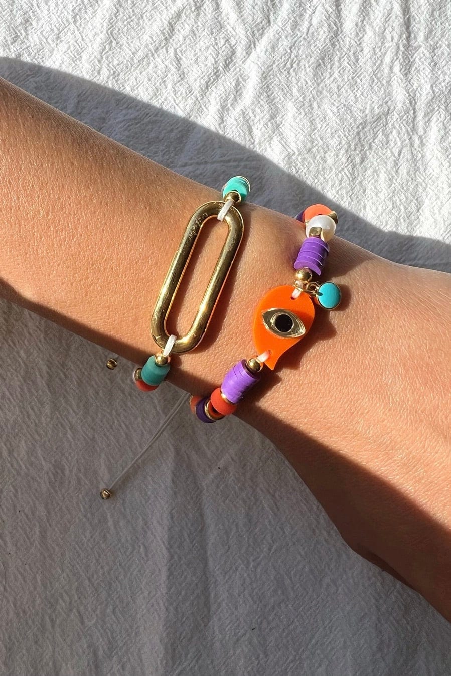 Zomers Evil Eye Armband - Kleurrijk