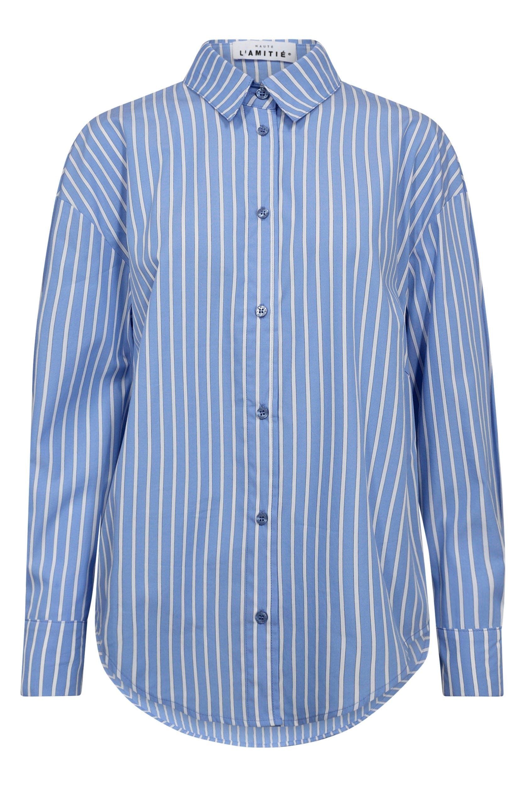 Bow Candy Twist Gestreepte Blouse - Blauw
