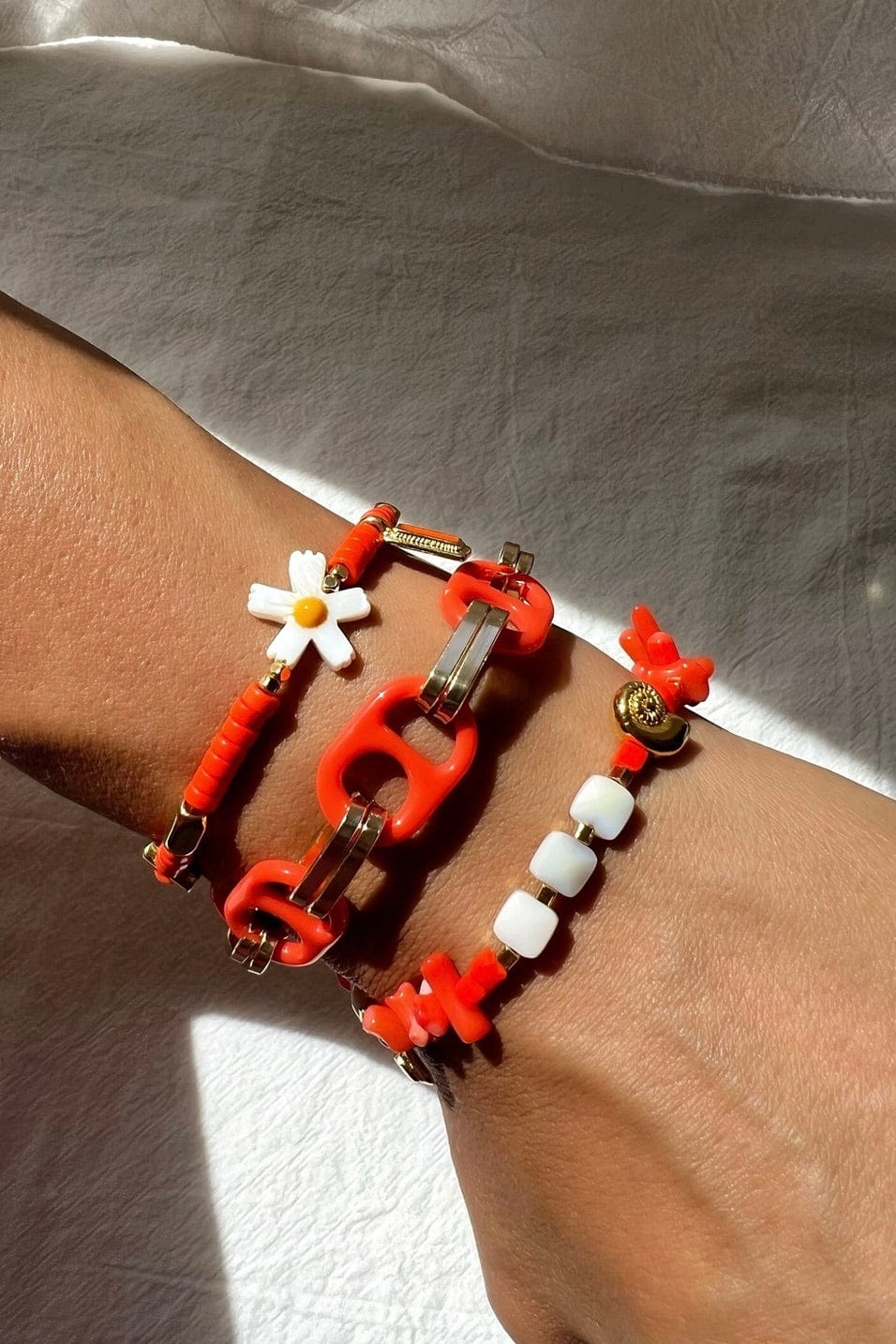 Kralen Armband - Oranje