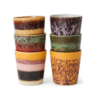 HKliving 70's Ceramics Koffie Mokken - Valley