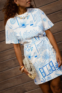 Palma Isla Jurk - Blauw