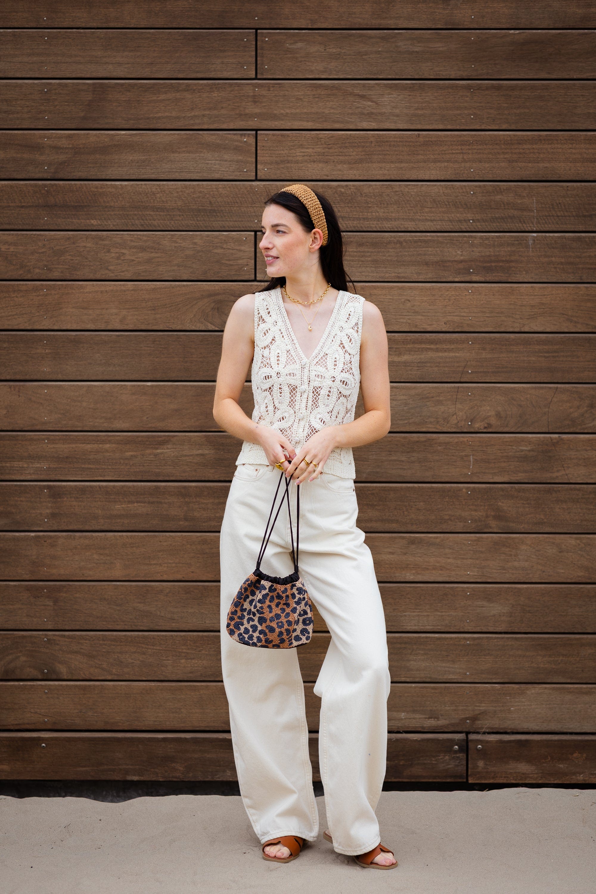 YASAnula Crochet Top - Creme