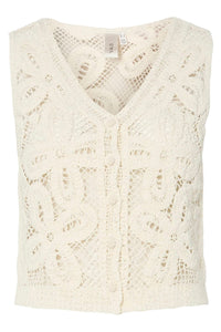 YASAnula Crochet Top - Creme