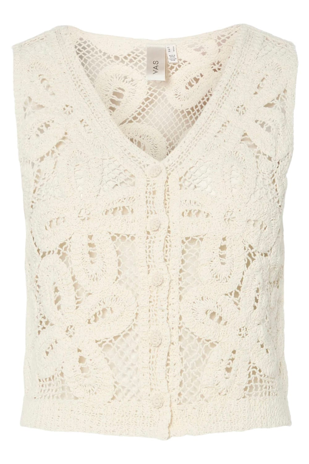YASAnula Crochet Top - Creme