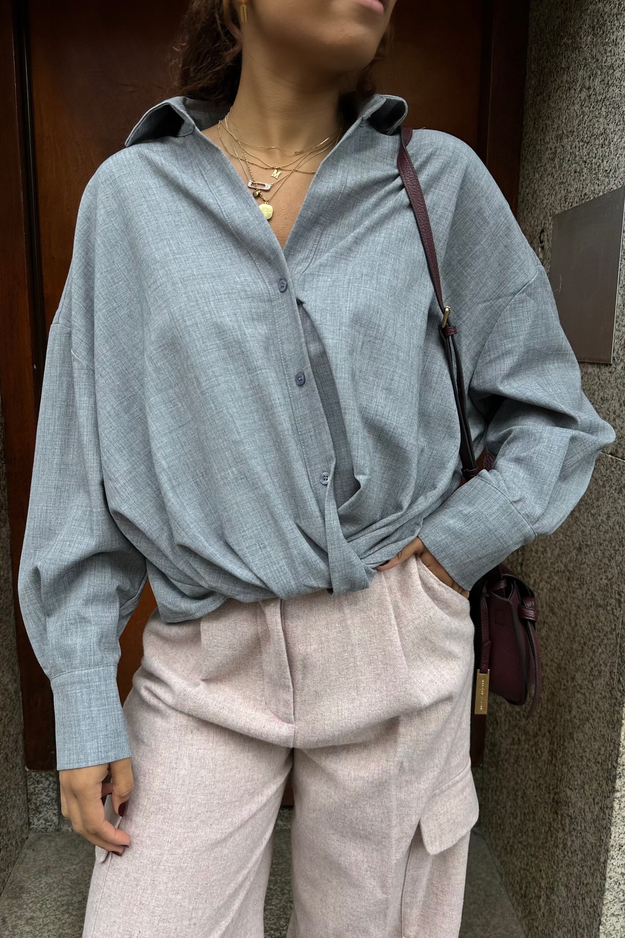 Hailey Blouse - Grijs