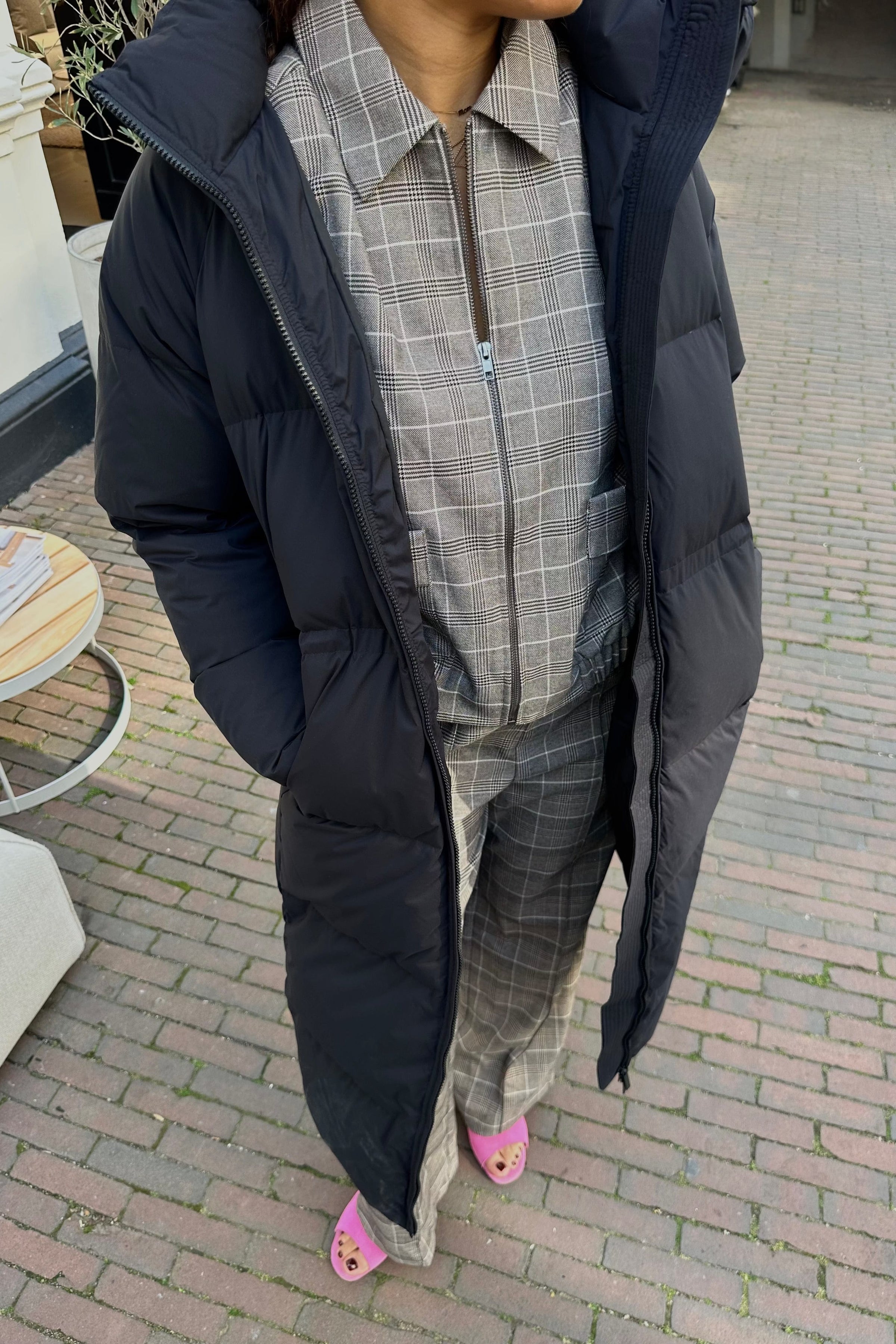 SLFMaya Puffer Jas - Zwart