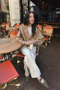 YASEmira Korte Trenchcoat - Beige