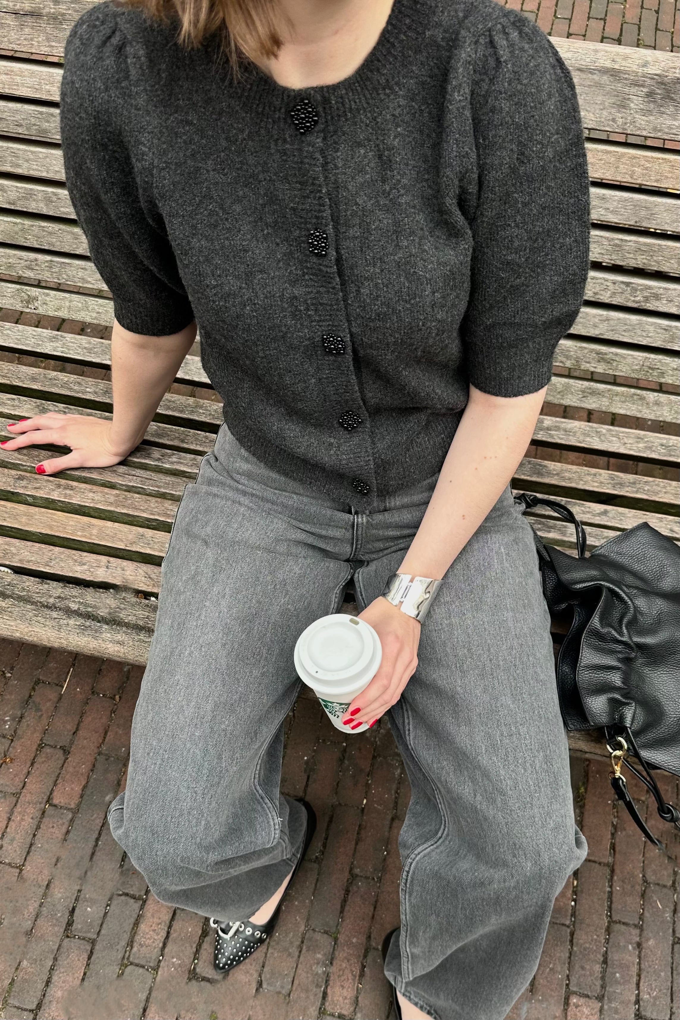 Trudy Deco Vest - Grijs