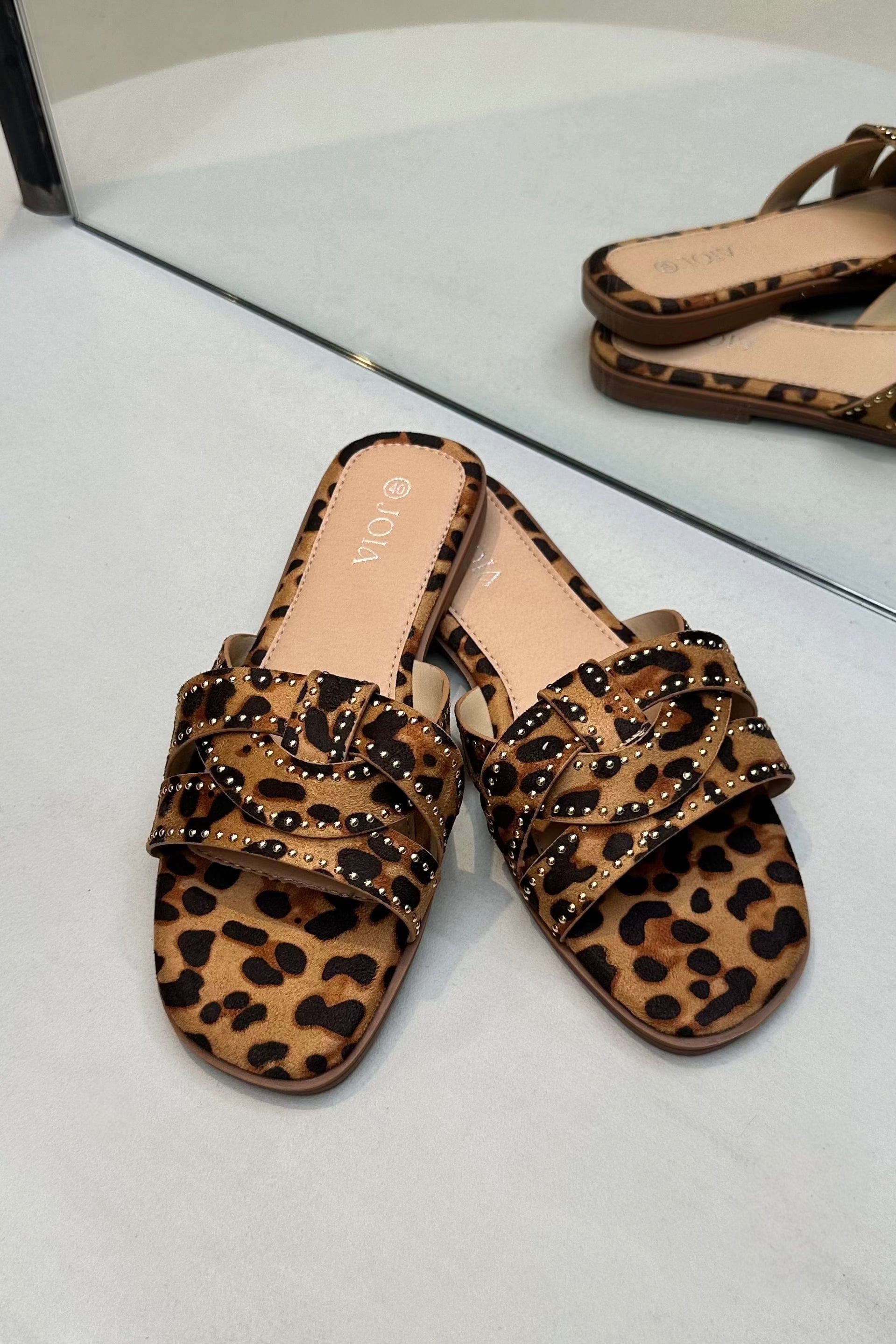 Joy Slippers - Luipaard