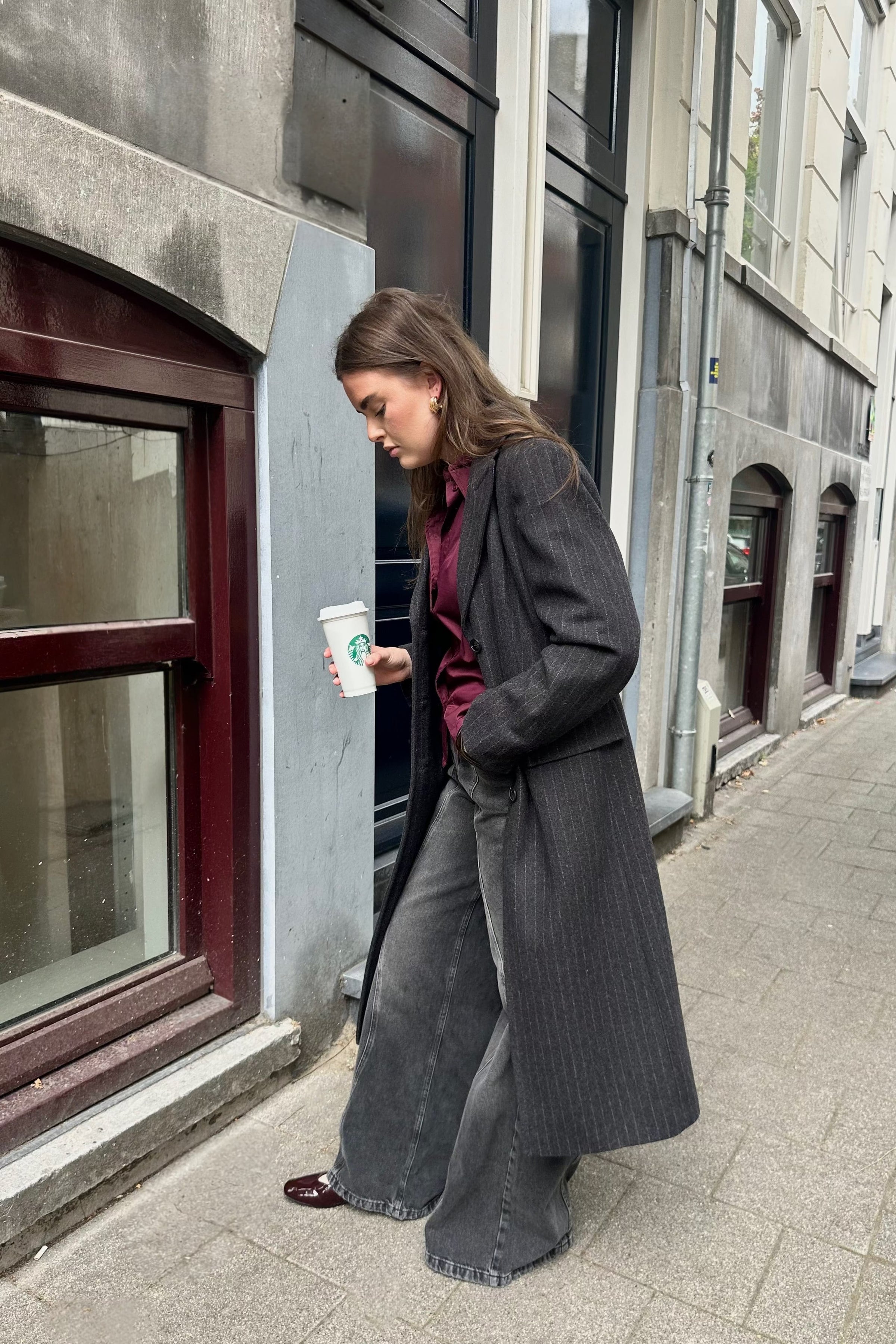 SLFAlly Wollen Jas - Grijs