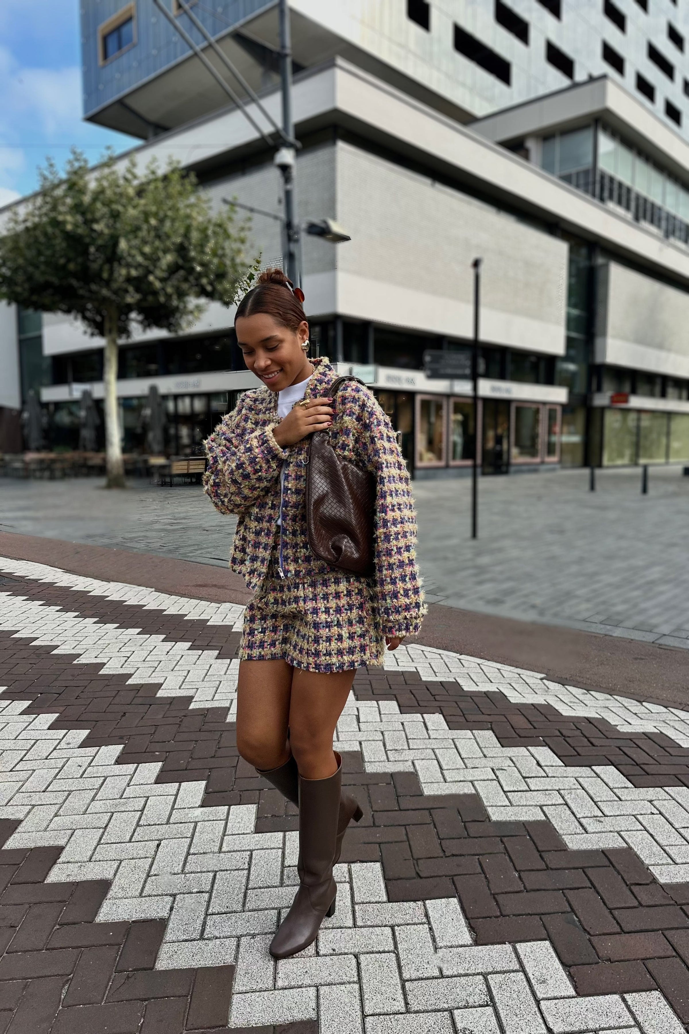 Fleur Bomber - Paars