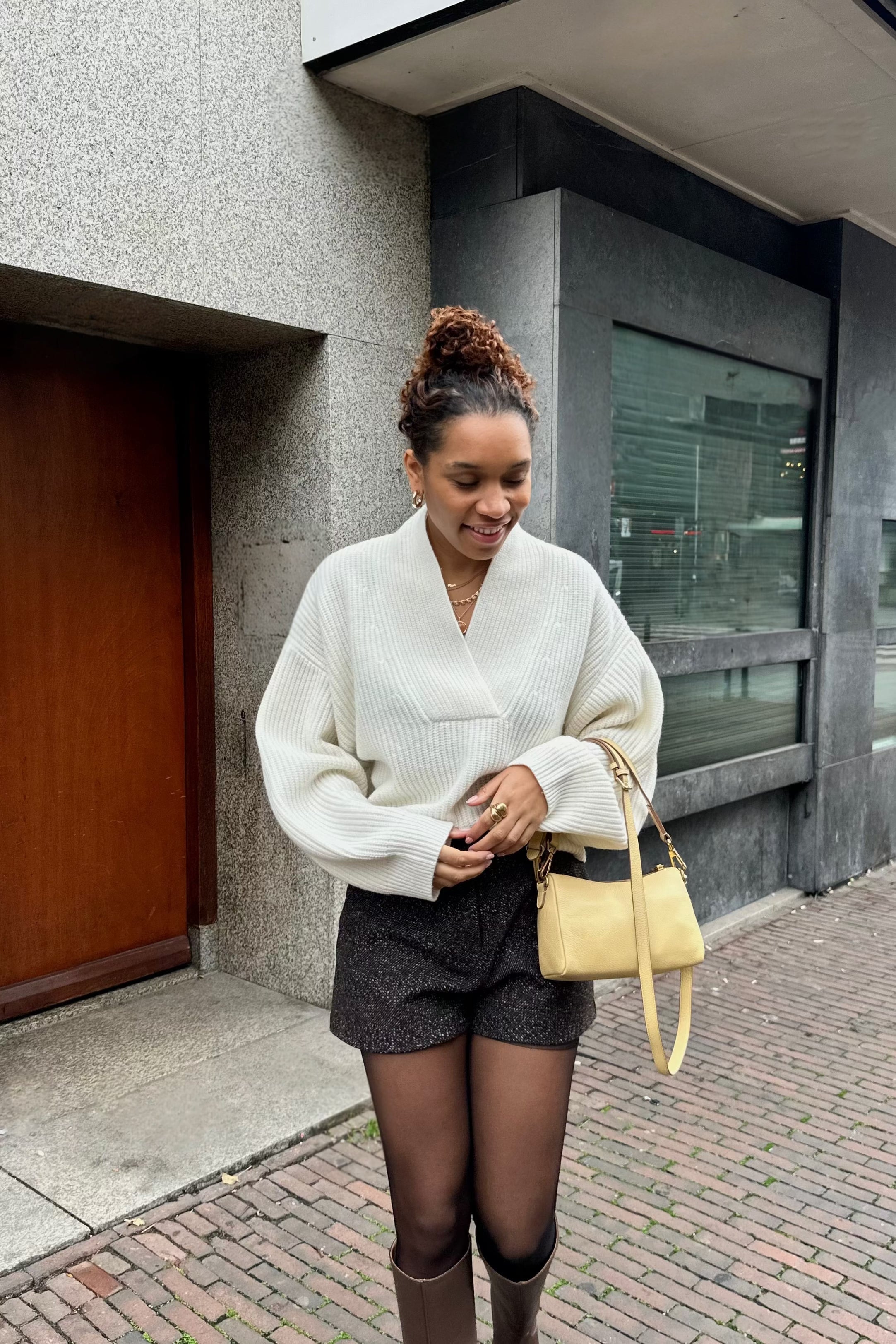 Samia Wollen Trui - Off White