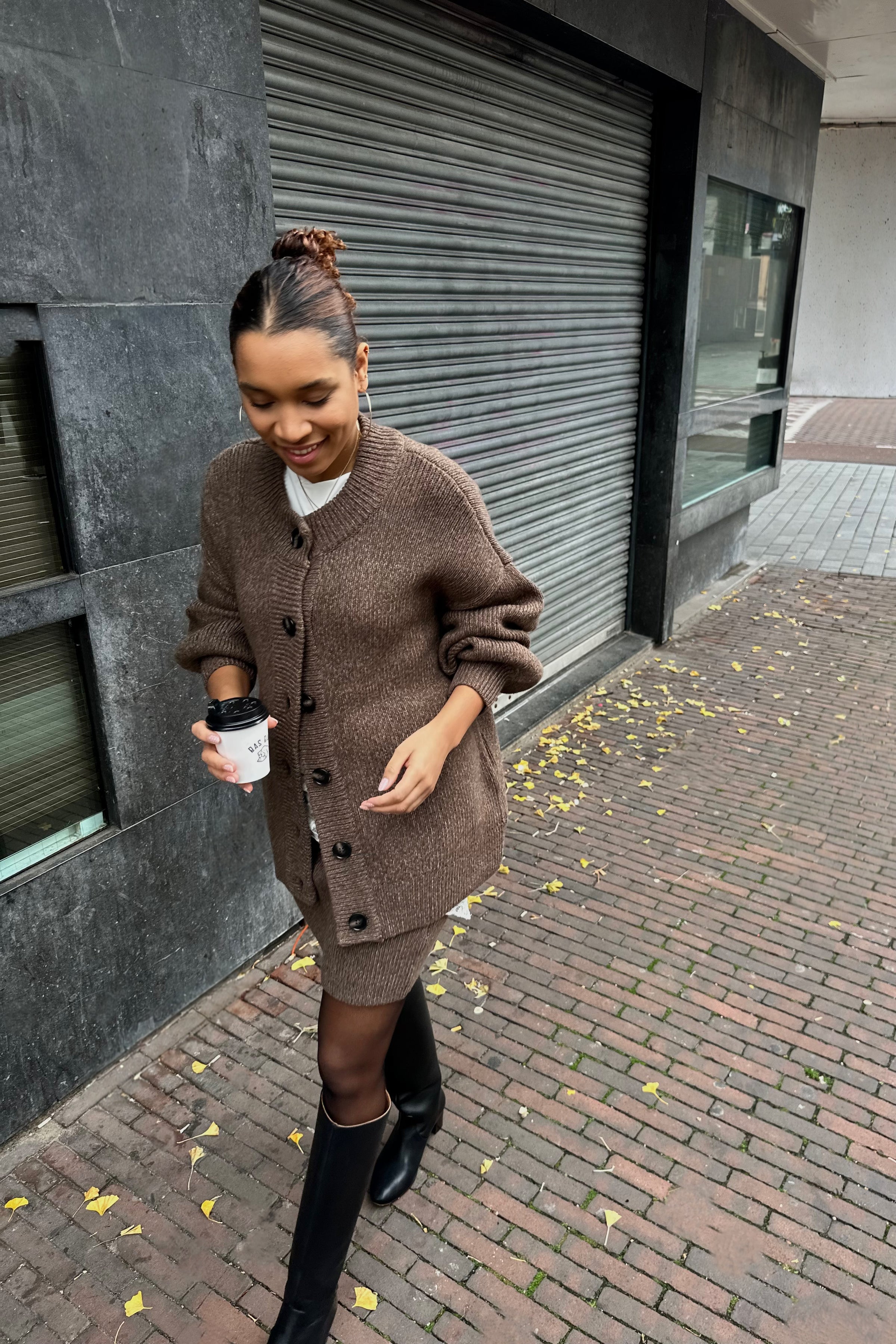 MSCHLissi Knit Vest - Slate Black