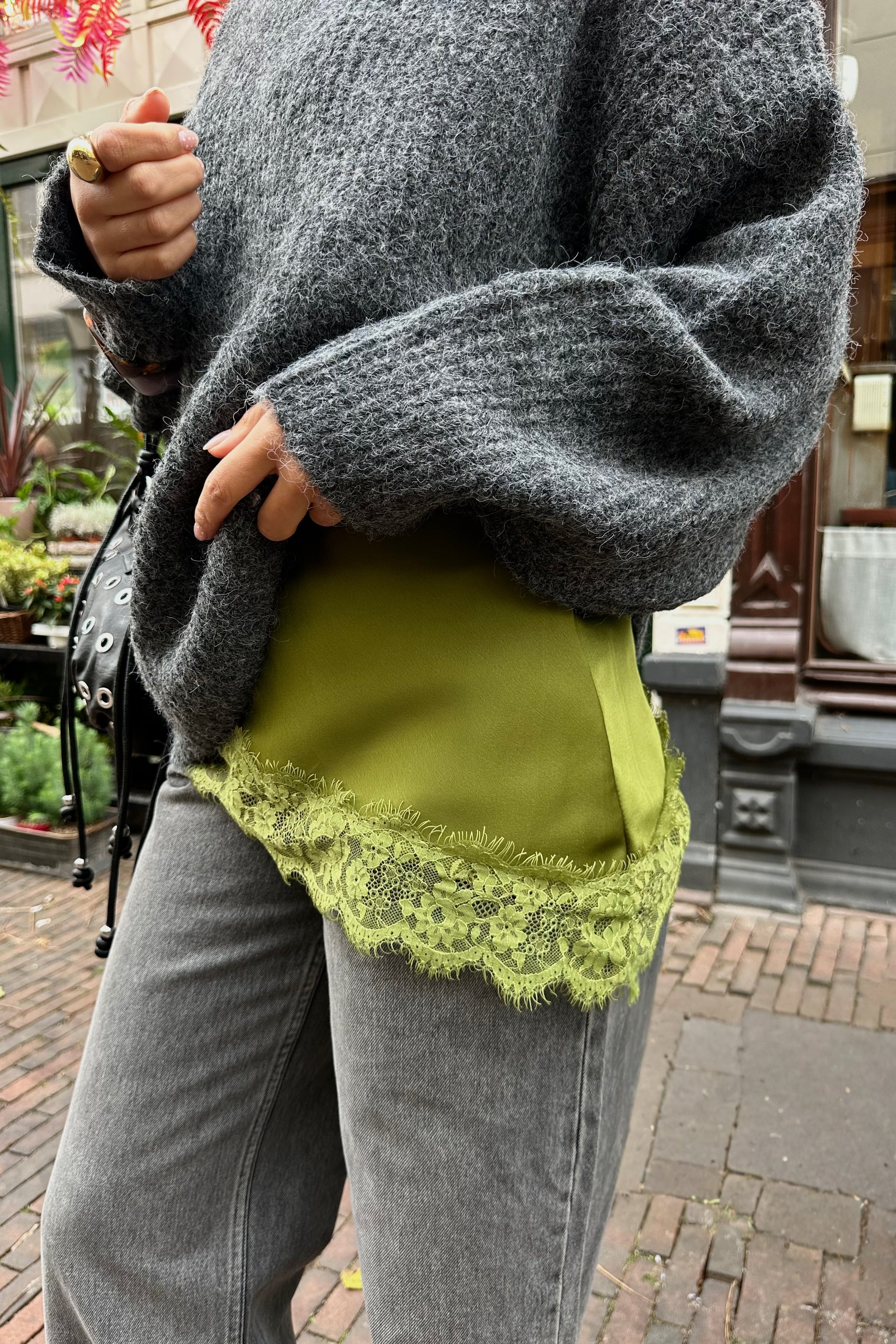 Lacy Lace Top - Groen