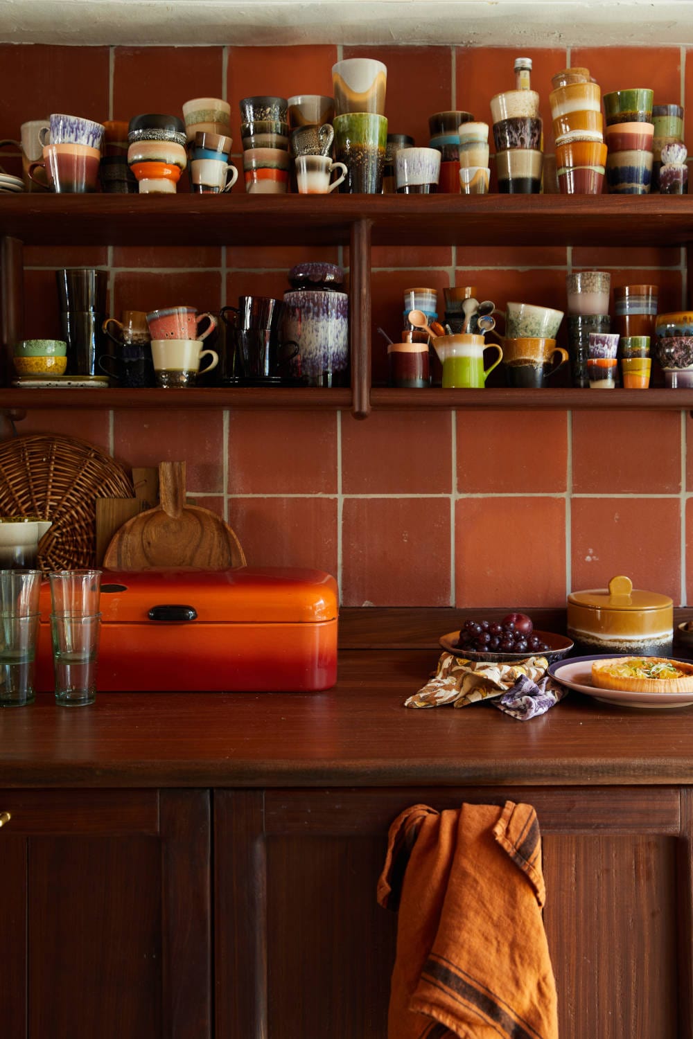 HKliving 70'S ceramics Cappuccino Mok - Eclipse