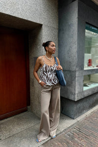 Lisa Linnen Broek - Beige