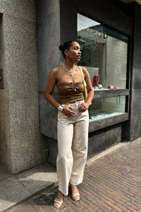 Noralie Strapless Top - Groen