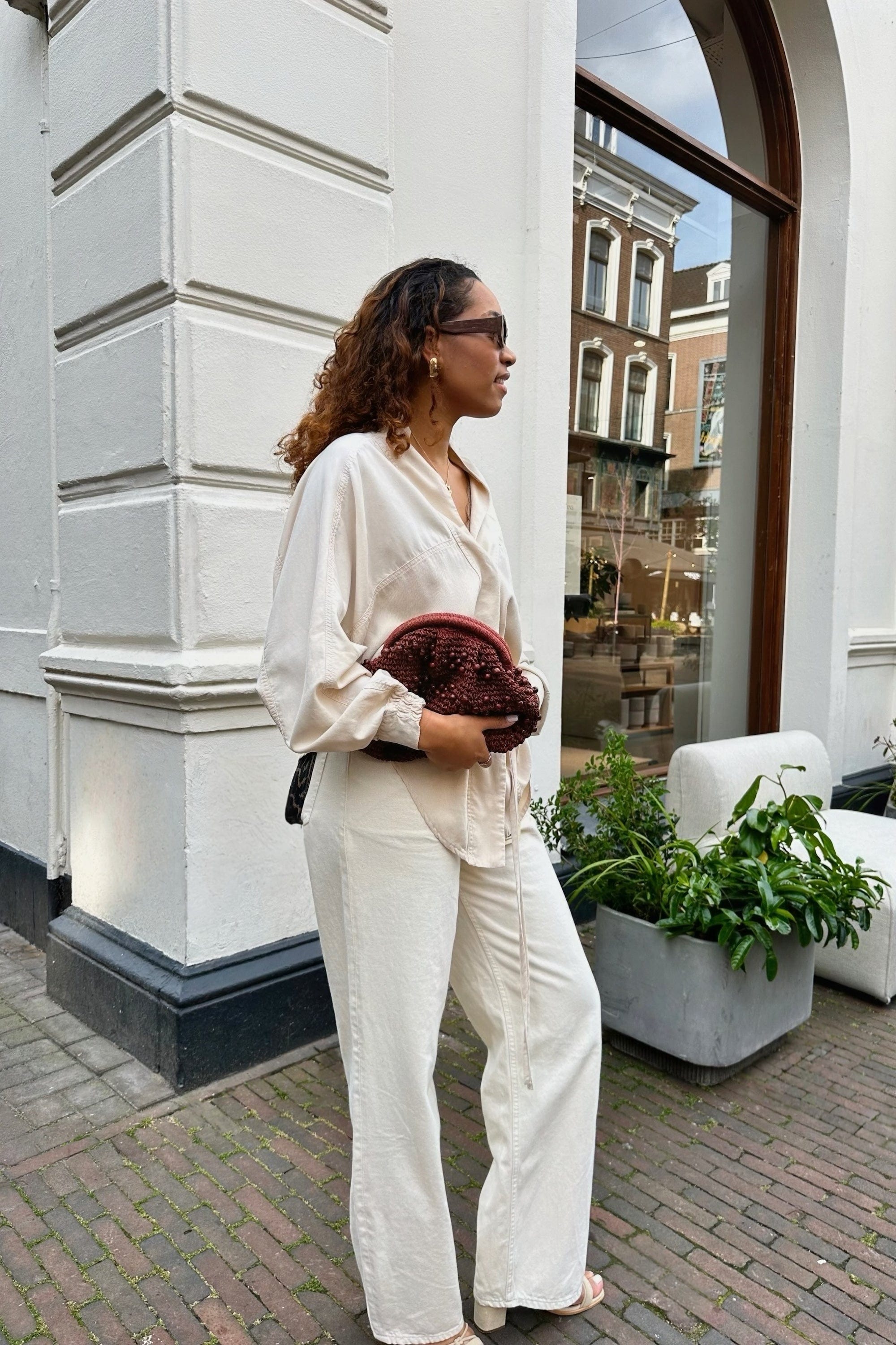 Kimono Blouse Tencel - Beige