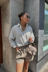 Dalma Gestreepte Blouse - Bruin