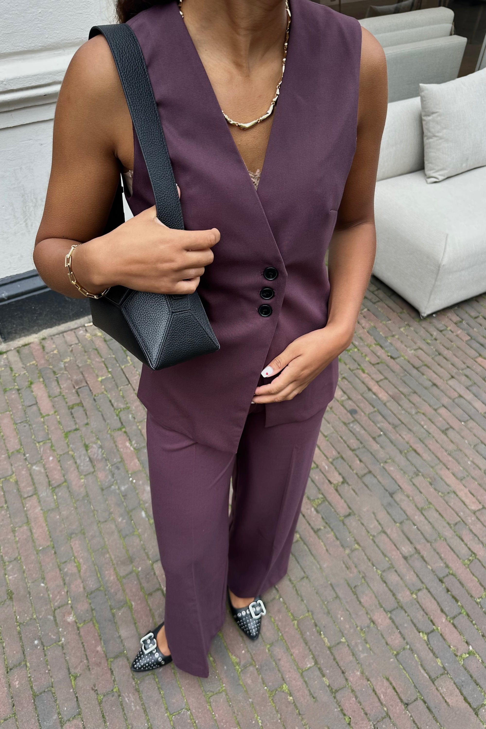 Vanessa Gilet - Paars