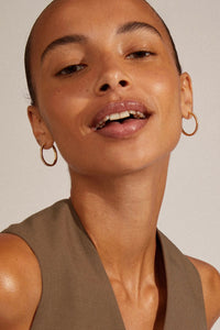 Ebna Maxi Crystal Hoops - Goud