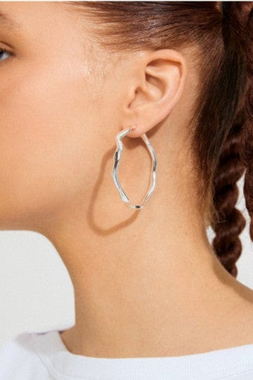 Larkin Grote Oorbellen - Zilver