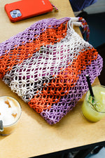 Aniliana Crochet Shopper - Oranje/Paars