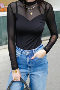 PCMilly Mesh Body- Zwart
