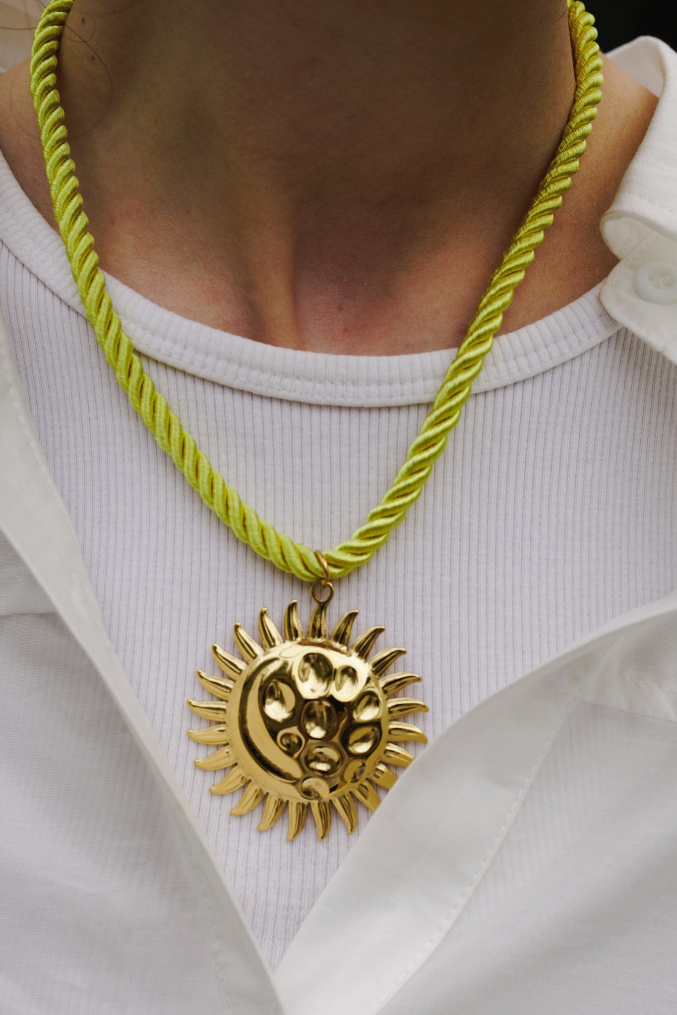 Zon Ketting - Geel