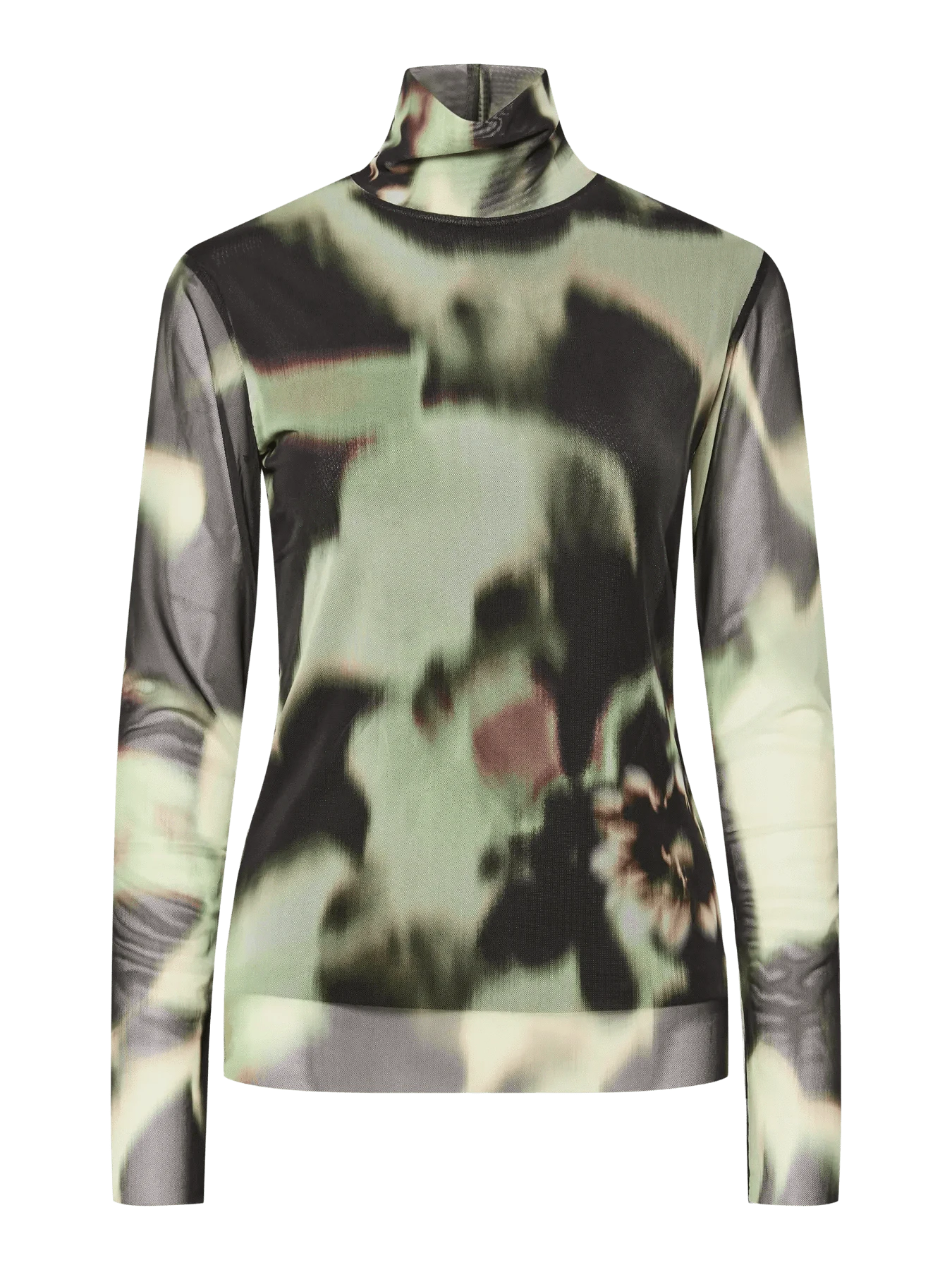 YASLomi Mesh Top - Zwart/Groen