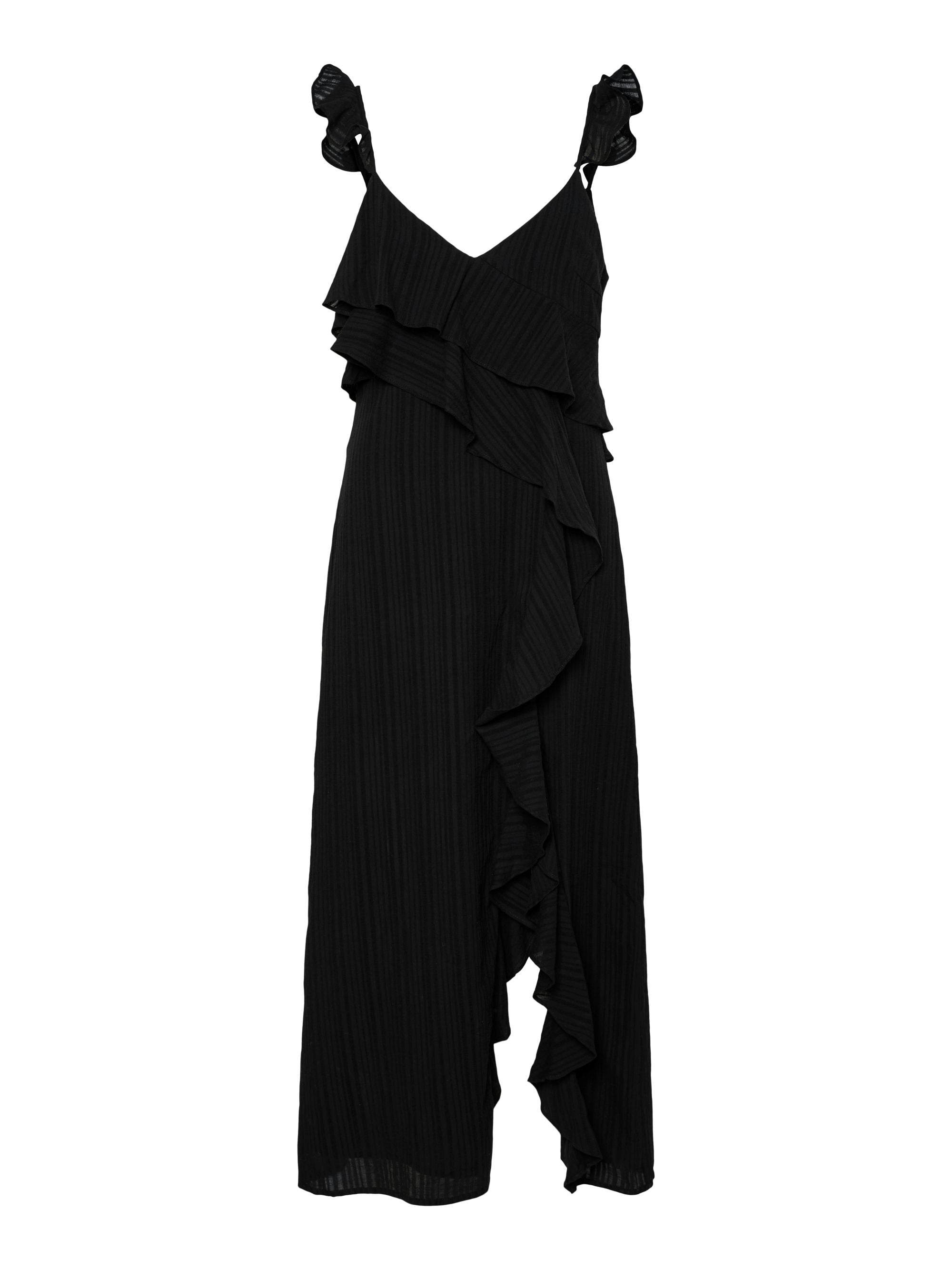 YASMia Maxi Jurk - Zwart