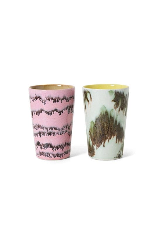 HKliving 70'S Ceramics Thee Mokken - Baroque