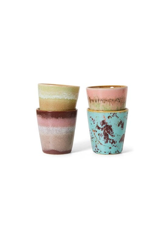HKliving 70'S Ceramics Ristretto Mokken - Futurism