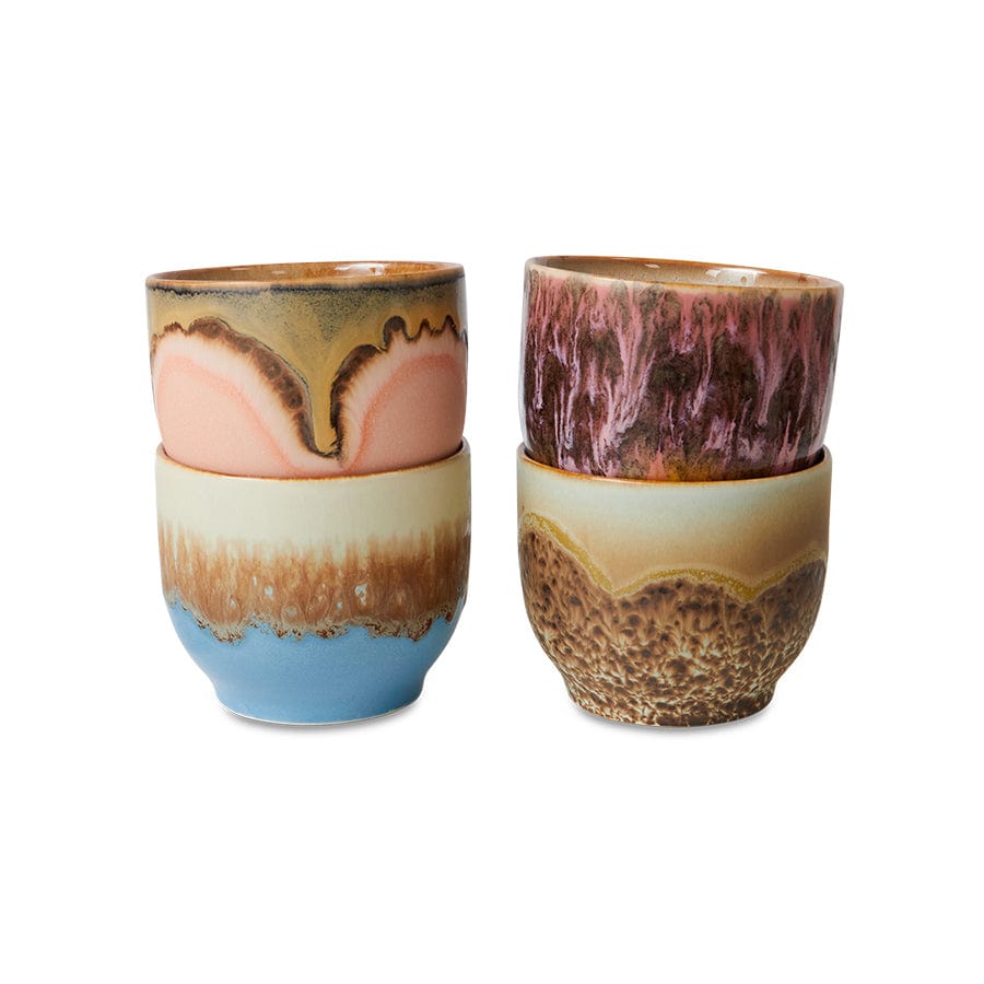 HKliving 70's Ceramics Café Mokken - Lagoon