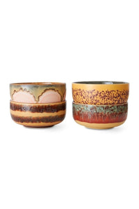 HKliving 70's Ceramics Dessert Bowls - Harbour