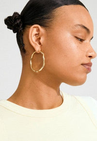 Larkin Grote Oorbellen - Goud