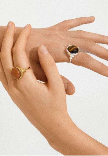 Sense Aventurine Ring - Goud