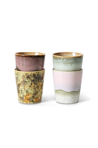 HKliving 70's Ceramics Koffie Mokken - Serendipity