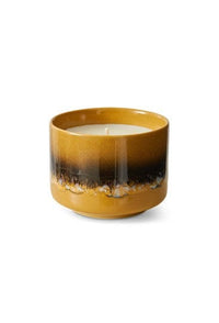 70's Ceramics: Small Scented Candle - Valencia