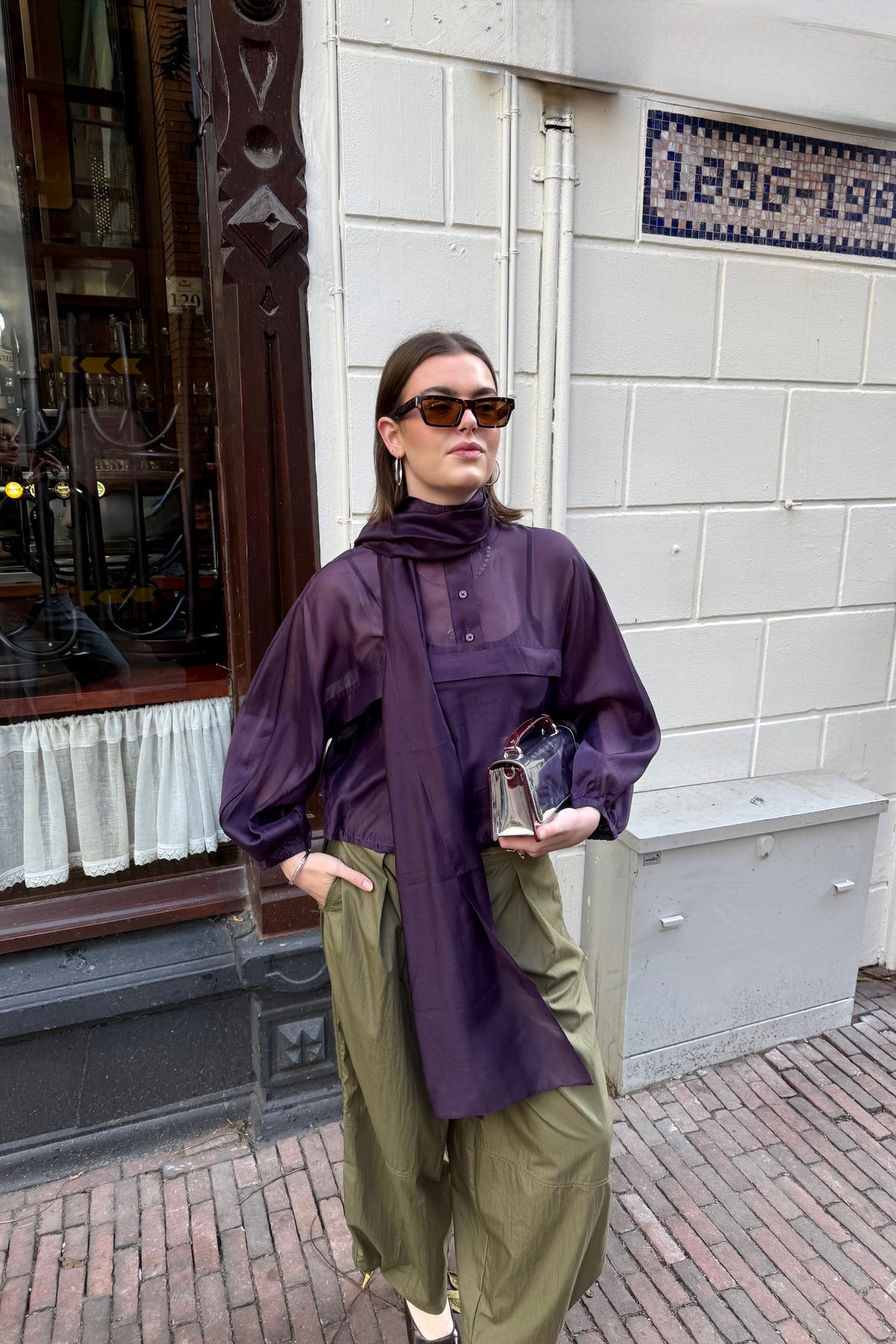 Silky Blouse - Paars