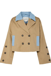 YASTrenchy Korte Trenchcoat - Beige